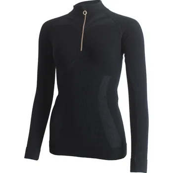 Dámský svetr MAZALA dámský merino svetr/mikina - Černá 9090 / 2XL/3XL / Černá