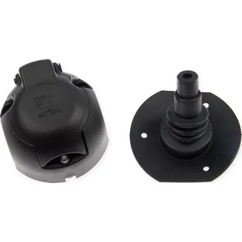 Zásuvka 7 + 1 pin 12V s odpojováním mlhovky, plastová