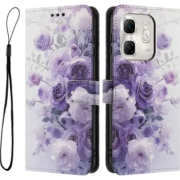 Pouzdro na tablet VSECHNONAMOBIL 109531 ART Peněženkový kryt pro Infinix Smart 9 HD PURPLE ROSE