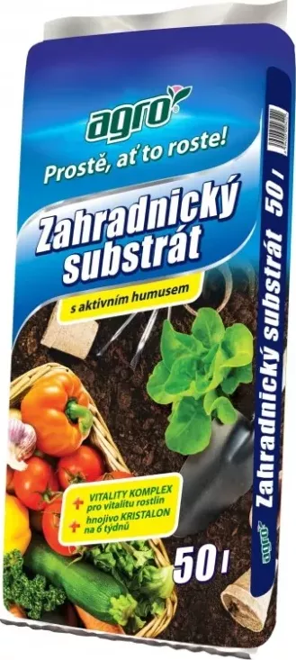 AGRO Záhradnícky substrát 50 l (00004A) s aktívnym humusom