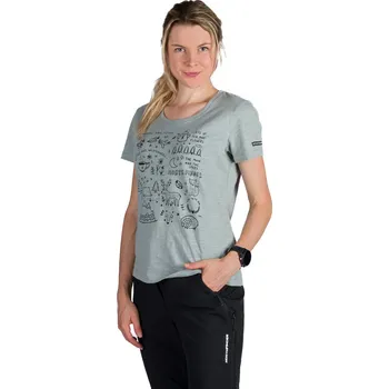 Dámské tričko Northfinder Dámské outdoorové triko z organické slub bavlny AMIE, zelená, L 177170