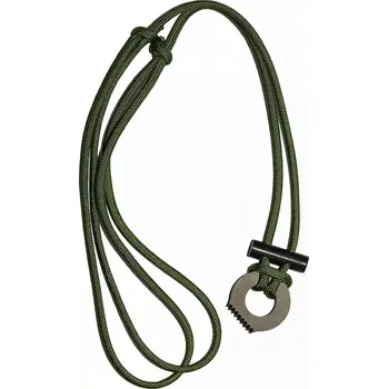 Outdoor vaření Přívěsek na krk z paracordu s křesadlem a škrtadlem