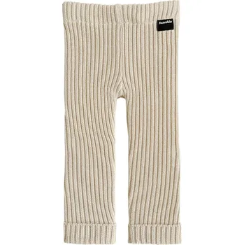 Dětské pletené legíny Fusakle MERINO krémové 134/140