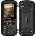 EVOLVEO StrongPhone Q1, vodotěsný odolný Dual SIM telefon, černo-oranžový