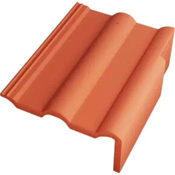 Střecha BETONPRES OPTIMAL Krajní taška pravá Cihlově červená režná