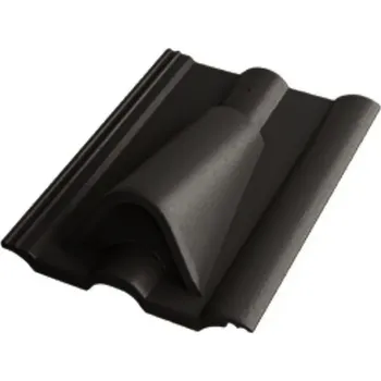 betonová krytina BETONPRES EXCLUSIV Taška odvětrávací Uhlově černá