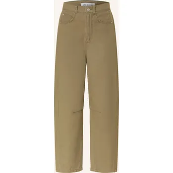 Dámské džíny Mrs & Hugs Dámské Barrel Džíny, khaki, 38