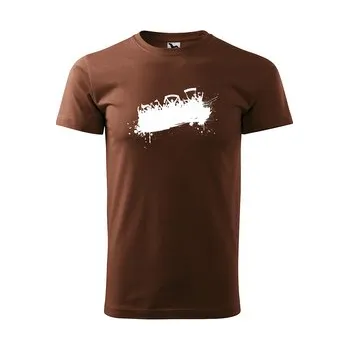 Pánské tričko Tričko s potiskem Fanoušci: hnědé 4XL