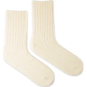 Dámské ponožky Vlněné ponožky Vlnáč žebrovaný béžový S (35-38)
