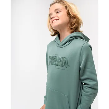 Dámská mikina DECATHLON Dětská mikina s kapucí 15 LET ZELENÁ