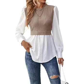 Dámská halenka Dámská halenka BF134 Barva: Khaki, Velikost: M