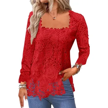 Dámská halenka Dámská halenka BF114 Barva: Červená, Velikost: S