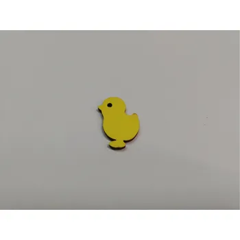 Dřevěná hračka Dřevěný výřez Kachnička žlutá