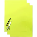 BLACKBIRD sada samolepek (dýhy) (fólie crystal 0,4 mm) 3 X list 47X33cm, barva žlutá fluorescenční (BLACKBIRD sada samolepek (dýhy) (fólie crystal 0,4 mm) 3 X list 47X33cm, barva žlutá fluorescenční)