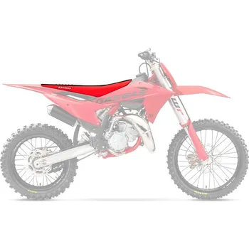 Moto sedlo BLACKBIRD potah sedla GAS GAS MC 85 25 doUBLE GRIP 3 barva červená černá (BLACKBIRD potah sedla GAS GAS MC 85 25 doUBLE GRIP 3 barva červená černá)