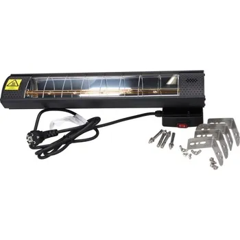 Infrazářič Nástěnný zářič 2000W IP65 černý Neo NEO90-031