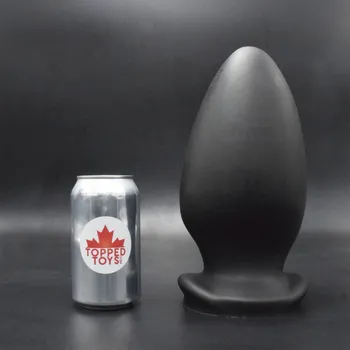 Anální kolík Topped Toys Mare Maker 142 Obsidian, prémiový silikonový anální kolík 25,1 x 12,2 cm
