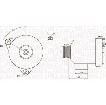 Alternátor Generátor MAGNETI MARELLI 063731872010