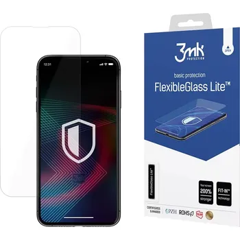Hybridní tvrzené sklo pro Apple iPhone 14/14 Pro - 3MK FlexibleGlass Lite™, 5903108486224