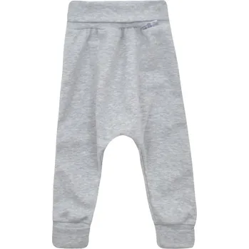 Kojenecké oblečení LITTLE THINGS bavlněné rostoucí tepláčky sv. šedá vel. 3-6 kg