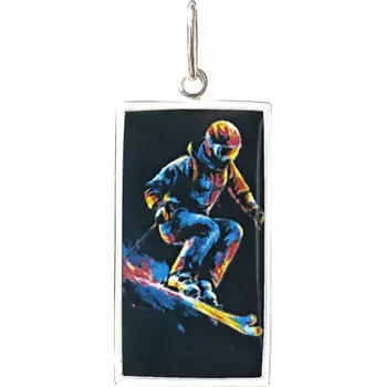 Přívěsek Lyžování Miniartion stříbro