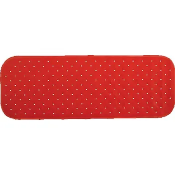 Sada koupelnových doplňků MSV protiskluzová podložka do vany Class, červená, 36 × 97 cm