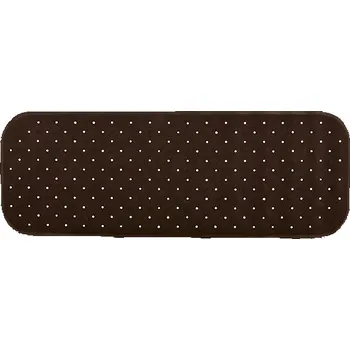 Sada koupelnových doplňků MSV protiskluzová podložka do vany Class, hnědá, 36 × 97 cm