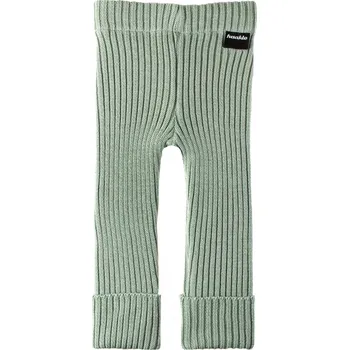 Dívčí legíny Dětské pletené legíny Fusakle MERINO mint 122/128