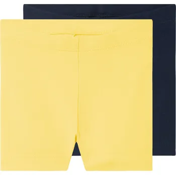 lupilu® Dětské kraťasy "Biker", 2 kusy (žlutá / navy modrá, 50/56)
