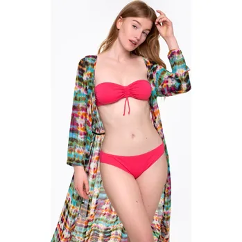 Dámské plavky Plavky Fusakle bandeau růžové vrchní díl XS