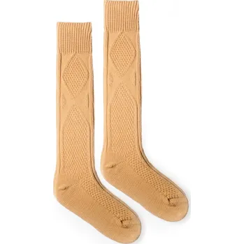 Dámské ponožky Vlněné podkolenky okrová 42