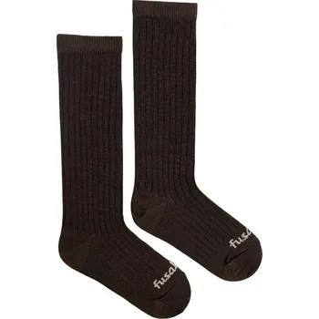Dámské ponožky Dětské podkolenky Rebro hnědé M (27-30)