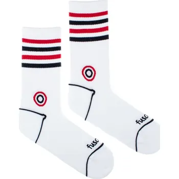 Dámské ponožky Sportovní ponožky Makač bílý L (43-46)