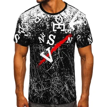 Pánské tričko Černé pánské tričko s potiskem Bolf JS10650 - 2XL