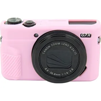PULUZ silikonové pouzdro pro Canon EOS G7 X Mark II (růžové)