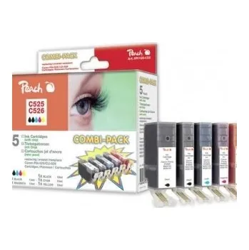 Počítač PEACH kompatibilní cartridge Canon PGI-525/CLI-526 MultiPack, 2xBlack, Cyan, Magenta, Yellow, 19ml, 4x10ml