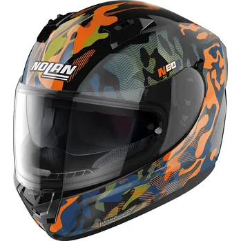 Helma na motorku Moto helma Nolan N60-6 Metal Black Foxtrot 34