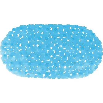 Protiskluzová podložka MSV protiskluzová podložka do vany Galets, čirá modrá, 35 × 68 cm