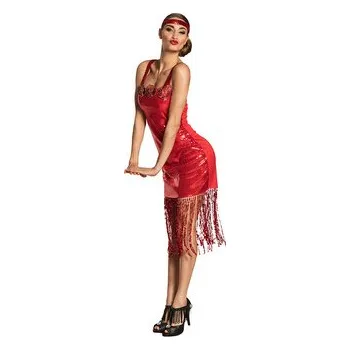 Karnevalový kostým Boland&nbsp;Kostým charleston flitrový červený velikost 44/46