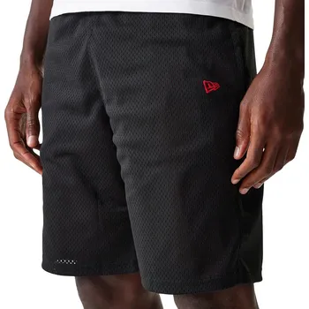 kraťasy New Era Mesh Branded - Black/Faded Red XL