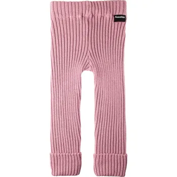 Dámské legíny Dětské pletené legíny Fusakle MERINO růžové 86/92