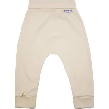 LITTLE THINGS bavlněné rostoucí tepláčky béžová vel. 6-9 kg