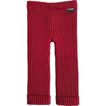 Dámské legíny Dětské pletené legíny Fusakle MERINO bordó 74/80
