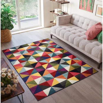 Koberec Barevný koberec s geometrickým vzorem SALSA Šířka: 80 cm | Délka: 150 cm