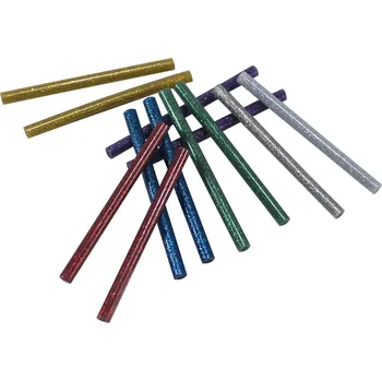Příslušenství k lepící pistoli XTLINE Lepicí tavné tyčinky barevné třpytivé | 11x100 mm (1bal/12ks)