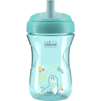 CHICCO Hrneček Advanced se slámkovým náústkem teal, 12m+