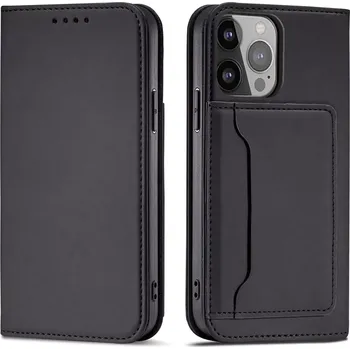 Pouzdro na mobilní telefon Forcell Magnet Card Case pouzdro iPhone 14 Pro Max , knížkové s uzavírací klapou, černá, 9145576263440