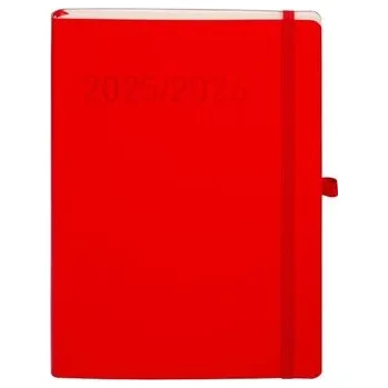 Diář Kalendarz 2025/2026 B5 18 miesięczny TNS czerwony