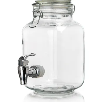 Dávkovač nápoje Banquet Skleněná láhev s kohoutkem 2,2 l transparentní