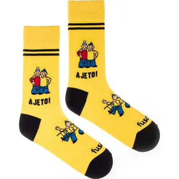 Dámské ponožky Ponožky Pat a Mat s žebříkem XL (47-50)